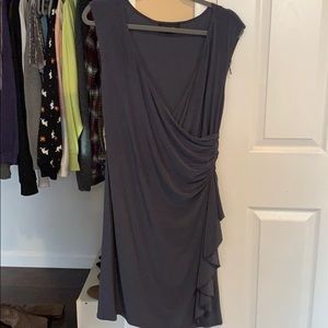 Gray silky dress